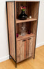 Stretton 2 Door Bookcase Storage Cabinet Shelving Display Sideboard Rustic Oak