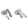 A Pair Replacement Closestool Toilet Seat Mountings Chrome With Fittings UK