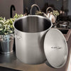 Deep Stainless Steel Stock Soup Pot Stockpot Stew Soup Pot Casserole Boiling uk