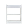 White Floating Wall Mount Bathroom Storage Rack Display Shelf Shower Caddy Unit