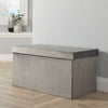 Folding Ottoman Chest Solid Sturdy Storage Space Saving Bedding Box Trunk