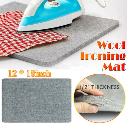 Portable Wool Pressing Mat Ironing Felt Pad Easy Press Ironing Mat 12x18 Inch