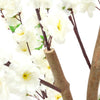 150cm Artificial Cherry Peach Blossom Tree White Flower Potted Plant Garden Home