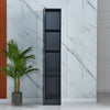 Wall Corner Shelf Bookcase Storage Cabinet Organizer Shelf Cabinet w/Doors Black