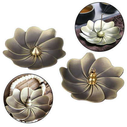 Incense Stick Holder Round Plate Buddhism Insense Ash Catcher Joss Cone Insence