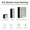 16 Cube Modular DIY Plastic Wardrobe Cupboard Cabinet Organizer Storage Shelves