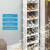 3/4/7 Tier Shoes Storage Cabinet White Door Organiser Shelf Rack Stand Unit New
