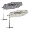 3m Garden Hanging Parasol Sun Shade Patio Banana Umbrella Cantilever with 32 LED