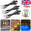 10X 18mm LED Recessed Deck Lights Decking Plinth Kickboard Outdoor Patio Lamp UK
