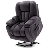 Electric Massage Recliner Chair Fabric Velvet Tub Armchair Fireside Living Room