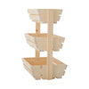 2/3 Tier Fruit Vegetable Wood Stand Storage Basket Holder Display Rack Organiser