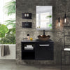 Bathroom Under Sink Cabinet Wall-mounted Storage Cupboard with Mirror Shelf