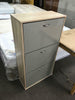 3 Drawer Shoe Cabinet Storage Cupboard Footwear Stand Unit Grey