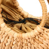 Women Summer Straw Flower Woven Casual Handbag Shoulder Tote Beach Bag