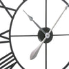 Large Metal Home Wall Clock Big Roman Numberals Giant Open Face 80cm Round