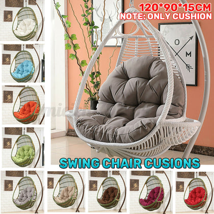 Garden Rattan Hanging Egg Chair Cushion Indoor Outdoor Detached Pads Swing Chair