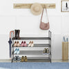 4 Tier Metal Shoe Rack Shelf 20 Pairs Standing Storage Organizer Holder Entryway