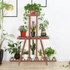 3 Tier Large Wooden Plant Stand Flower Display Rack Ladder Shelf Indoor Outdoor