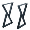 2x Industrial Metal Table Legs Computer Desk Bench Frame Feet Furniture Legs