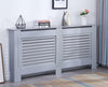 Modern Radiator Cover Wood MDF Wall Cabinet White / Natural Unpainted / Grey