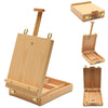 Portable Artist Table Desk Wooden Drawers Top Easel Stand Sketch Box Painting UK