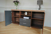 Large 2 Door 2 Drawer Sideboard Black White Grey Cupboard TV Cabinet Furniture