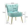 Velvet Fabric Scallop Back Chair Lounge Occasional Accent Sofa Armchair 5 Styles