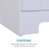 172cm Wooden Storage Cabinet Cupboard With 2 Doors 4 Shelves White Pantry Closet