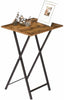 HOOBRO Side Table Folding Tray Table TV Trays Industrial Snack Tables End Table
