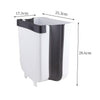 Collapsible Kitchen Countertop Cupboard Door Hanging Food Waste Bin Home Dustbin