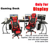 L-Shape Corner Gaming Desk Computer PC Workstation Writing Switch Table Black-Z