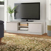 Modern TV Unit Cabinet Stand 120cm Media 2 Doors + Shelf White