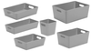 6 x Personalised Grey Home Storage Boxes Box Cleaning Caddy Mrs Hinch Zoflora