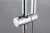 Shower Kit Twin Head 2 Mixer Shower Heads Rail Hose Riser Square Bathroom Set UK