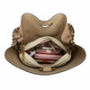 2 pcs Set Bucket style Handbag Ladies Faux Leather Large Shoulder Tote Bag