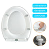 O Shaped Design WC Toilet Seat Soft Close Top Fix Quick Release Hinge Easy Clean