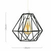 Metal Pendant Light Shade Ceiling Industrial Geometric Wire Cage Lampshade Lamp
