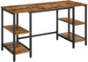 Industrial Computer Desk Large Vintage Workstation Rustic Metal Writing Table