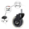 5Pcs Office Chair Caster Wheels Swivel Wheel Universal Durable Rotatable Casters