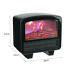 1000W Portable Electric Heater Fan Mini Fireplace Warmer LED Flame Home Office
