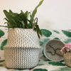 Flower Plants Seagrass Woven Storage Pots Bag Wicker Basket Straw Home Decor -C