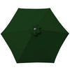 Garden Round Parasol Patio Outdoor Umbrella Sun Shade Aluminium Crank Tilt 2.5M