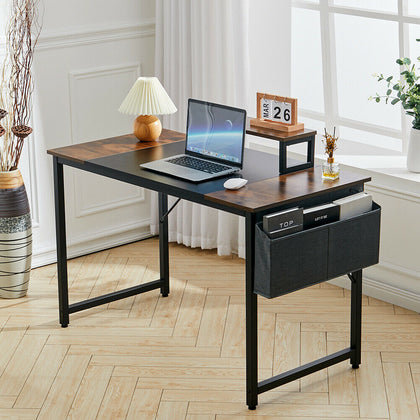120/140cm Computer Desk PC Laptop Table Metal Home Office Study Workstation +Bag