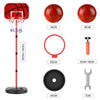 170cm Adjustable Free Standing Basketball Hoop Net Kids Backboard Stand Rack Set