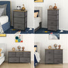 Fabric Cabinets Storage Unit Chest of 3/4/5 Drawers Bedside Table Organiser Grey