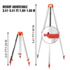 VEVOR Aluminium Tripod & 5m Survey Levelling Staff for Laser Level 1.65m Tripod