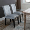 Velvet Dining Chairs Grey Knocker Back Chair Upholstered Office Chair Kitchen