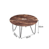 Industrial Wooden Metal Coffee Table Sofa Side Tea Table Woodgrain Marble Effect