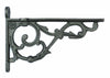 Single Cast Iron Shelf Bracket Antique Rustic Victorian Wall Brackets (10-20cm)