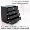 Black/White Chest Of 4 Drawers Bedroom Storage Cabinet Home Furniture High Gloss